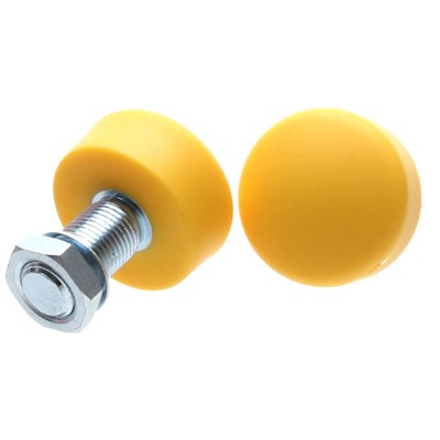 Rainbow Rider Metric Adjustable Round Toe Stops - Yellow
