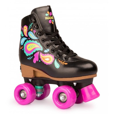 Carnival Black Adjustable Kids Artistic Quad Roller Skates