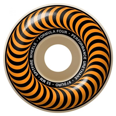 Formula Four Classics 97DU Natural 53MM Skateboard Wheels - Orange