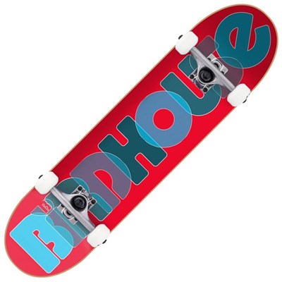 Stage 1 Opacity Logo 8 Complete Skateboard - Red