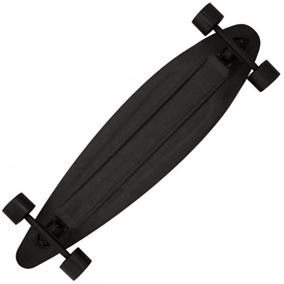 36inch Polyprop Pintail Longboard - Triple Black