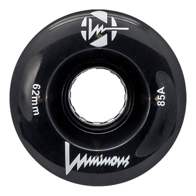 Luminous 62mm 85a Roller Skate Wheel - Black
