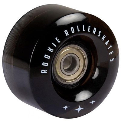 LED Flash Black Quad Roller Skate Wheels inc ABEC 7 Bearings