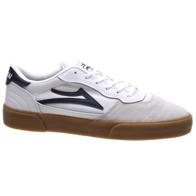 Cambridge White/Navy Suede Shoe
