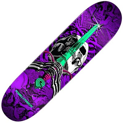 Peralta Skull & Sword #191 7.5inch Skateboard Deck - Purple