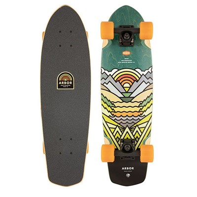 Pocket Rocket Cruiser Complete Longboard - Artist Aaron Draplin