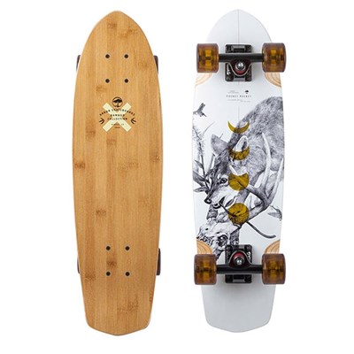 Pocket Rocket Bamboo Cruiser Complete Longboard - Artist Zoe Keller