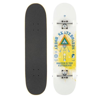 Experience Whiskey 7.75 Multi Complete Skateboard - Yellow/White