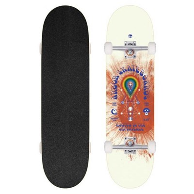 Experience Whiskey 8.5 Multi Complete Skateboard - Orange/white