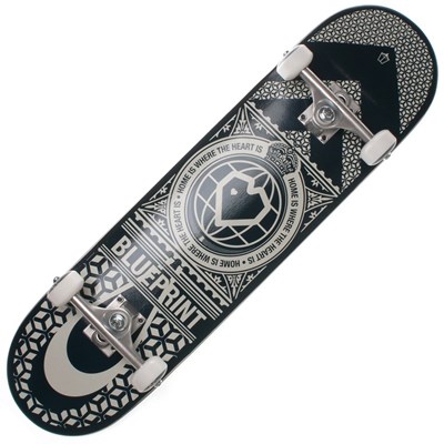 Home Heart Navy/White 8 Complete Skateboard