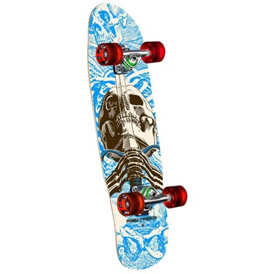 Peralta Mini Skull & Sword #186 Complete Skateboard - Blue