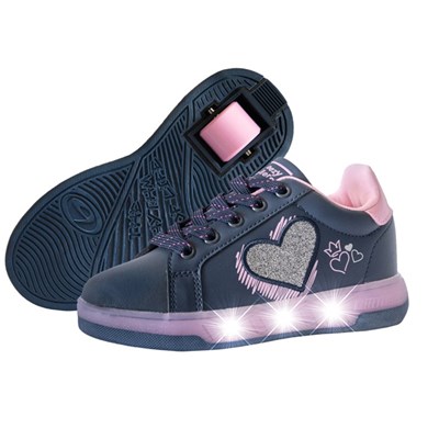 Light Heart - Purple Wheeled Heel Shoe