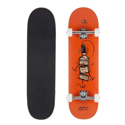 Upcycle Whiskey 8.5 Multi Complete Skateboard - Orange