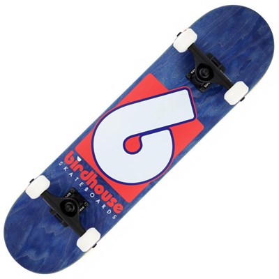 Stage 3 B Logo 7.75 Complete Skateboard - Navy/Red