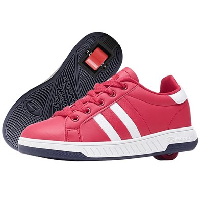 Aurora - Red/White Wheeled Heel Shoe