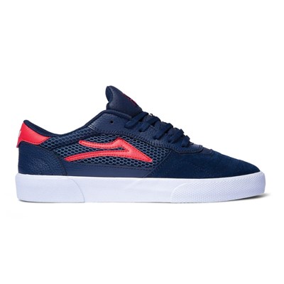 Cambridge Navy/Red Suede Shoe