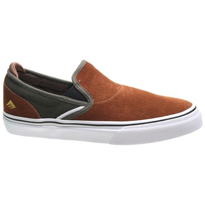 Wino G6 Slip On Brown/Green Shoe