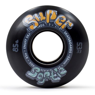 Super Softie 53mm Skateboard Wheels - Black