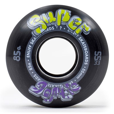 Super Softie 55mm Skateboard Wheels - Black