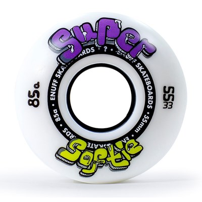 Super Softie 55mm Skateboard Wheels - White