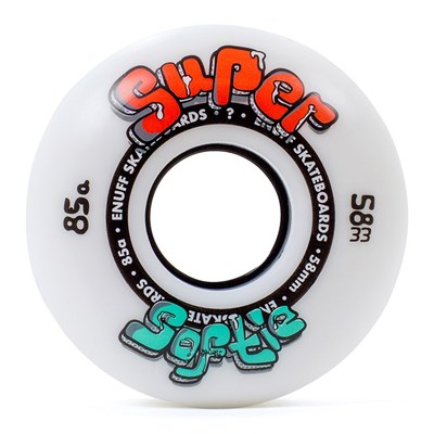 Super Softie 58mm Skateboard Wheels - White