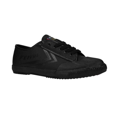Fe Lo 1920 Faux Leather Shoe - Triple Black Tumbled