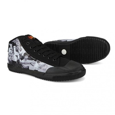 Feiyue x Bruce Lee 1920 Mid Shoe - Black/Montage