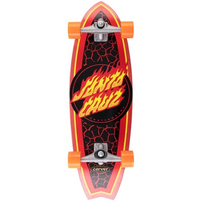 Flame Dot Shark Complete Surf Skate