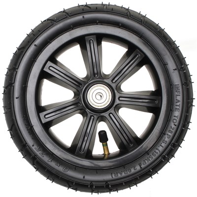 Replacement 230mm Pneumatic Scooter Wheel - Black
