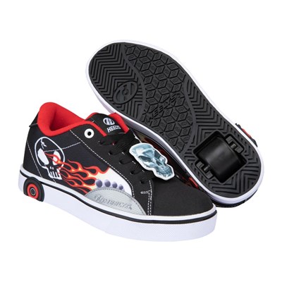 Hot Wheels Fire CB Black/Red Kids Heely Shoe