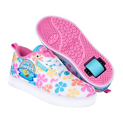Pro 20 Spongebob - White/Pink/Blue Kids Heely Shoe