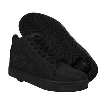 Racer Mid 20 Triple Black Kids Heely Shoe