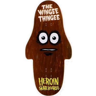 The Wingee Thingee 15inch Skateboard Deck - Brown