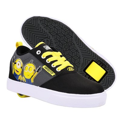 Pro 20 Print Minions Black/White/Yellow Kids Heely Shoe