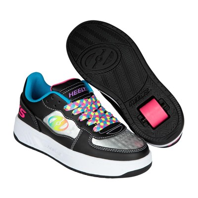 Rezerve Low Black/Silver/Multi Kids Heely Shoe