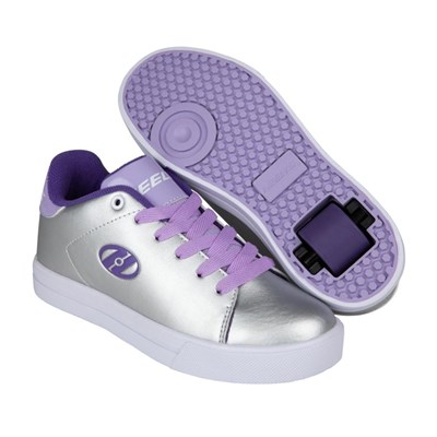 Royale Silver/Lavender/Purple Shadow Kids Heely Shoe