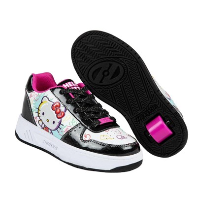 Heelys X Hello Kitty Kama HKC Black/White/Pink Kids Heely Shoe