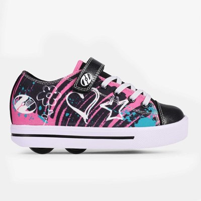 Snazzy Pink/Black Kids Heely X2 Shoe