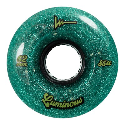 Luminous 62mm 85a Roller Skate Wheel - Jade Glitter