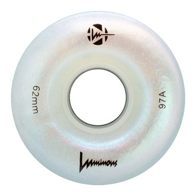 Luminous 62mm 97a Roller Skate Wheel - White Pearl