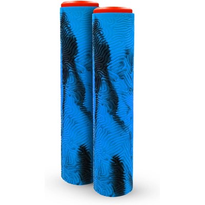 MFX Viral 180mm Handlebar Grind Grips With Bar Ends - Blue/Black