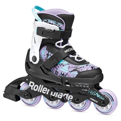 Microblade SL Kids Fitness Inline Skate - Black/Lavender/Light Blue