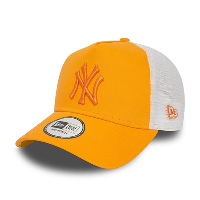 New York Yankees League Essential Papaya Trucker Cap