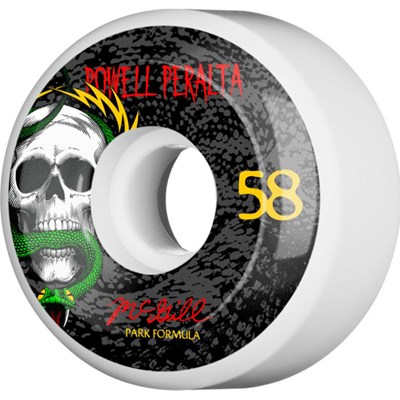 McGill Snake PF 58mm Skateboard Wheels - White