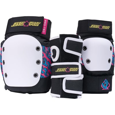 Street Adult 3-Pack Open Pad Set - Santa Cruz