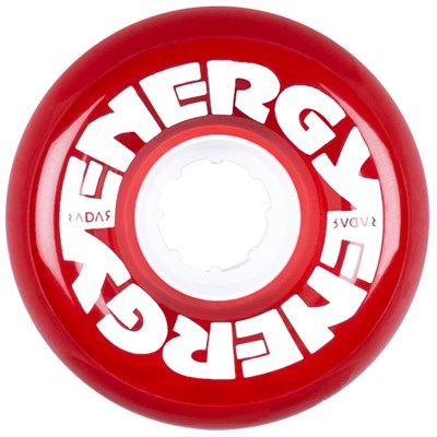 Energy 65 - 65mm/78a Roller Skate Wheels - Clear Red