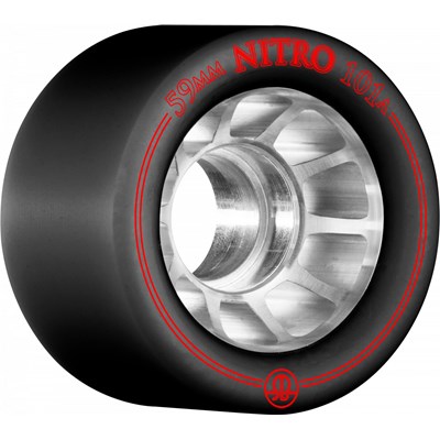 Nitro Speed 101a 59mm Roller Skate Wheels - Black (8 Pack)