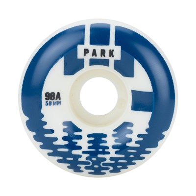 CIB Park 58mm White/Blue Aggressive Quad Roller Skate Wheels