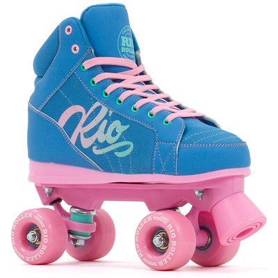 Lumina Quad Roller Skates - Blue/Pink