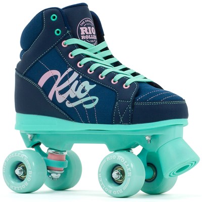 Lumina Quad Roller Skates - Navy/Green